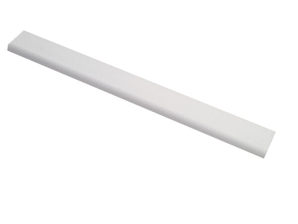 Plakplint 240cm gefolied: AC0007, wit