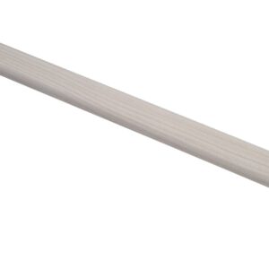 Plakplint 240cm gefolied: AC1409, wit borstel den