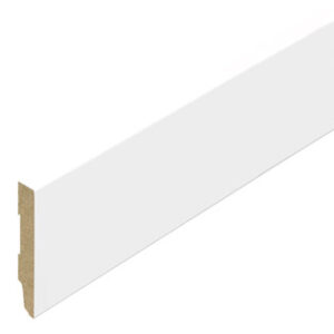 Stijlplint blok witfolie 80mm Hoog