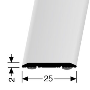 Afdekprofiel, 442 ZK, 1000mm/3000mm, BxH: 25x2mm