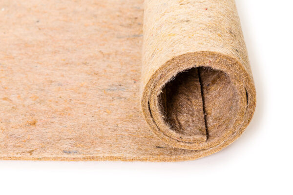 Vilt ondertapijt 200cm extra naturel 8mm