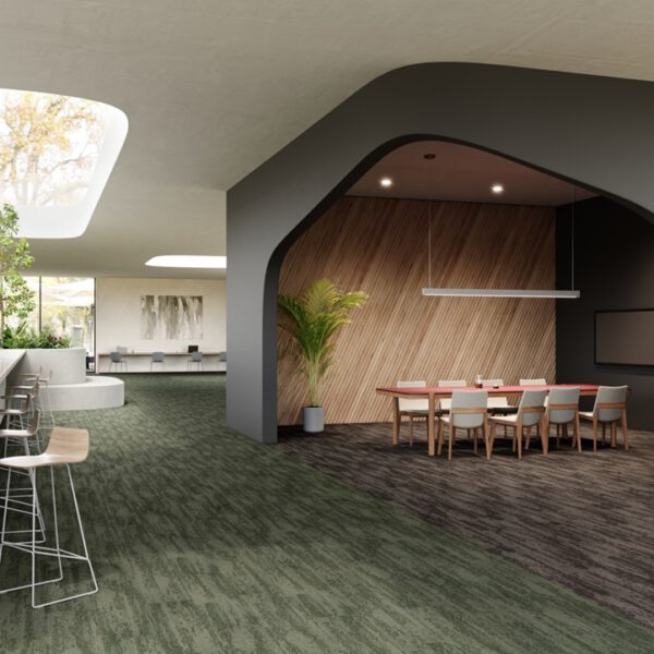 IVC CARPET TILES C040 RUDIMENTS CLAY 685, doos 5m2, 100x25cm, 7,1mm dik - Afbeelding 2