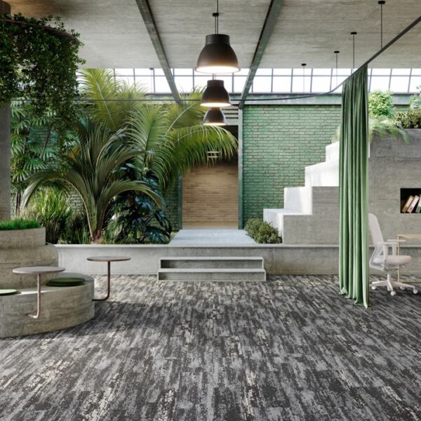 IVC CARPET TILES C040 RUDIMENTS CLAY 959, doos 5m2, 100x25cm, 7,1mm dik - Afbeelding 2