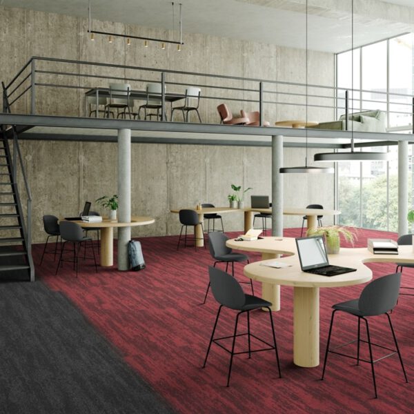 IVC CARPET TILES C041 RUDIMENTS CLAY CREATE 339, doos 5m2, 100x25cm, 7,1mm dik - Afbeelding 2