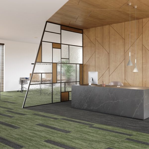 IVC CARPET TILES C041 RUDIMENTS CLAY CREATE 699, doos 5m2, 100x25cm, 7,1mm dik - Afbeelding 2