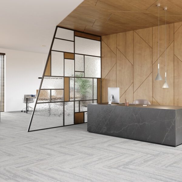 IVC CARPET TILES C041 RUDIMENTS CLAY CREATE 977, doos 5m2, 100x25cm, 7,1mm dik - Afbeelding 2