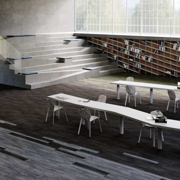 IVC CARPET TILES C041 RUDIMENTS CLAY CREATE 599, doos 5m2, 100x25cm, 7,1mm dik - Afbeelding 2