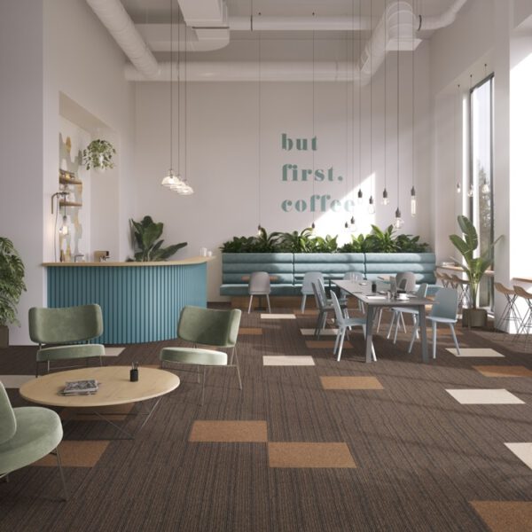 IVC CARPET TILES C023 ART INTERVENTION EXPANSION POINT 838, doos 5m2, 50x50cm, 6,6mm dik - Afbeelding 2