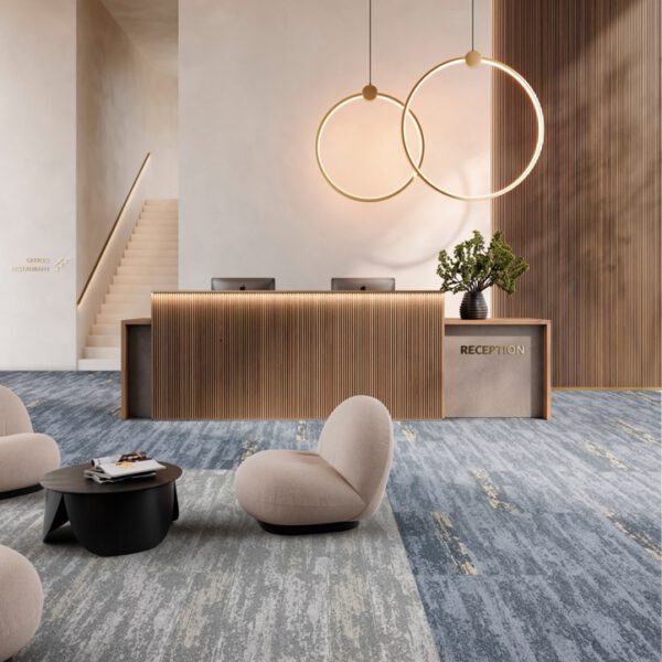IVC CARPET TILES C051 RUDIMENTS METALLIC CLAY 559, doos 5m2, 100x25cm, 7,1mm dik - Afbeelding 4