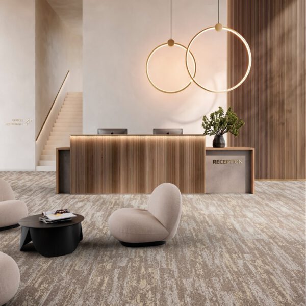 IVC CARPET TILES C051 RUDIMENTS METALLIC CLAY 778, doos 5m2, 100x25cm, 7,1mm dik - Afbeelding 3