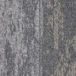 IVC  CARPET TILES C051 RUDIMENTS METALLIC CLAY 919, doos 5m2, 100x25cm, 7,1mm dik
