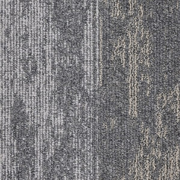 IVC  CARPET TILES C051 RUDIMENTS METALLIC CLAY 919, doos 5m2, 100x25cm, 7,1mm dik