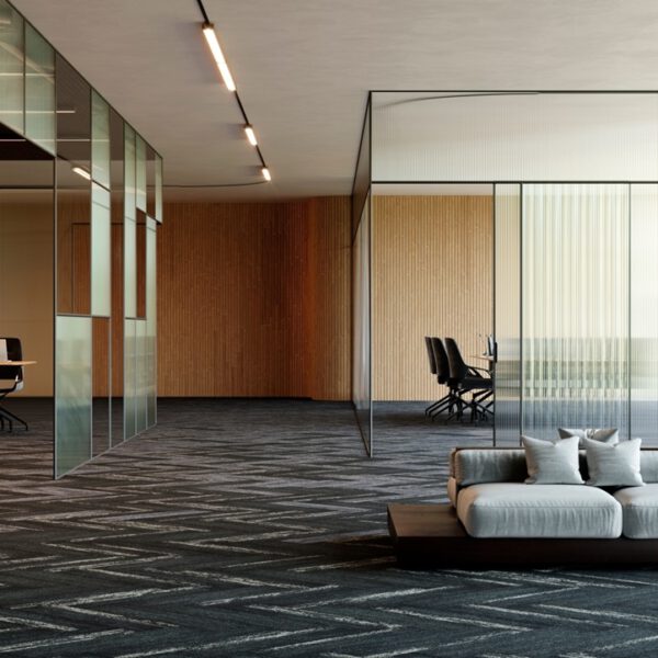 IVC CARPET TILES C051 RUDIMENTS METALLIC CLAY 947, doos 5m2, 100x25cm, 7,1mm dik - Afbeelding 3