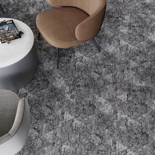 IVC CARPET TILES C047 CONTOUR PERSPECTIVE 975, doos 5m2, 50x50cm, 6,4mm dik - Afbeelding 2