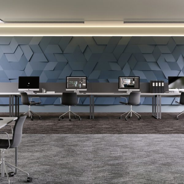 IVC CARPET TILES C046 CONTOUR VIEW 911, doos 5m2, 50x50cm, 6,4mm dik - Afbeelding 3
