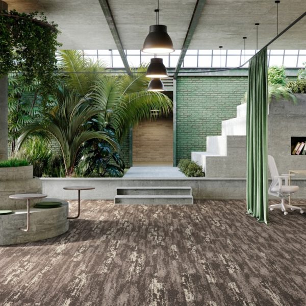 IVC CARPET TILES C051 RUDIMENTS METALLIC CLAY 845, doos 5m2, 100x25cm, 7,1mm dik - Afbeelding 4